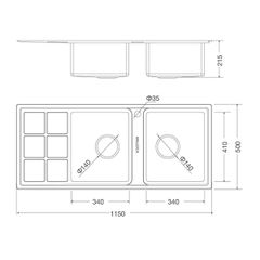 Chậu rửa chén Inox Malloca MS 8815L ảnh 2