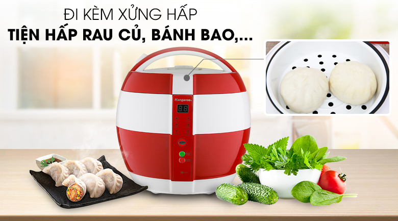 Nồi cơm điện nắp gài Kangaroo 1.8 lít KG835 – ảnh 8
