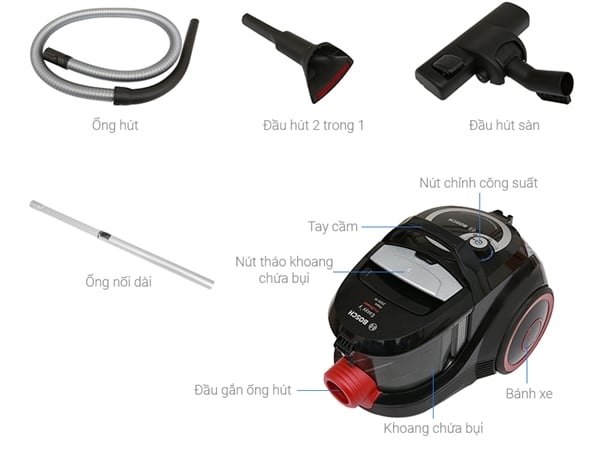 MÁY HÚT BỤI CÓ DÂY 2500W BOSCH HMH.BGS2UPWER1 – ảnh 2
