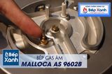 Bếp gas âm 2 vùng nấu Malloca AS 9602B/ Màu đen
