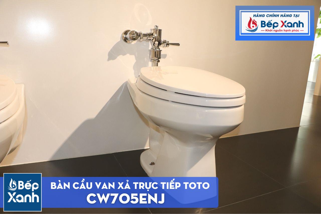 Bàn Cầu Van Xả Trực Tiếp ToTo CW705ENJ#W/TV150NSV7J/TX802CV1/T53P100VR/T53RV1#W/TC393VS#W – ảnh 3