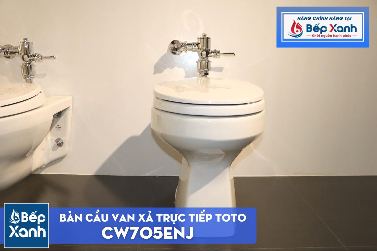 Bàn Cầu Van Xả Trực Tiếp ToTo CW705ENJ#W/TV150NSV7J/TX802CV1/T53P100VR/T53RV1#W/TC393VS#W – ảnh 4
