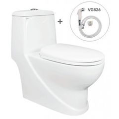Bồn cầu liền 1 khối Viglacera V38 ảnh 3