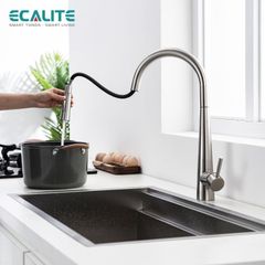 Vòi rửa chén nóng lạnh dây rút Pull-down Ecalite EF-K149S ảnh 6