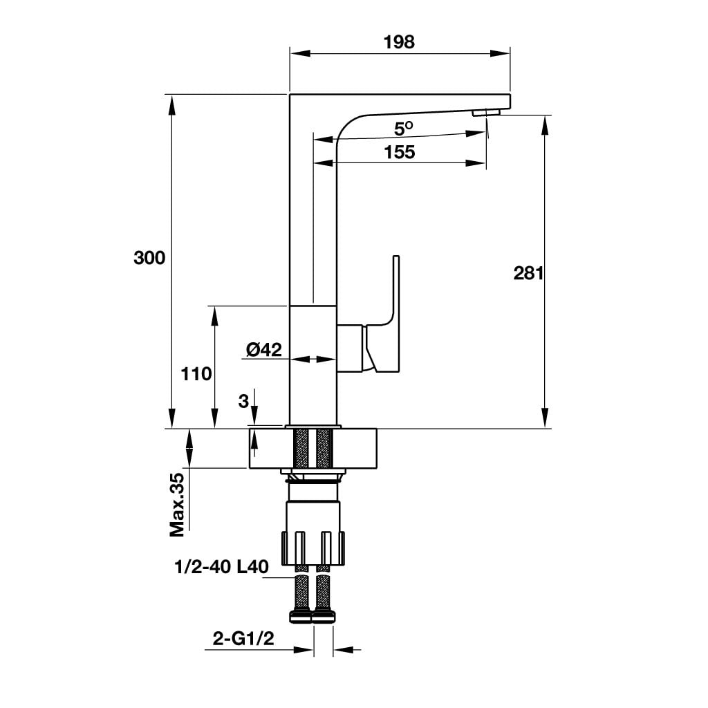 Vòi rửa chén Hafele Eos 570.51.030 - Hướng dẫn lắp đặt vòi rửa chén Eos Hafele 570.51.030 Vòi rửa chén Hafele Eos 570.51.030 - Hướng dẫn lắp đặt vòi rửa chén Eos Hafele 570.51.030