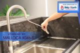 Vòi rửa chén nóng lạnh Malloca K046-S / Inox 304, có dây rút