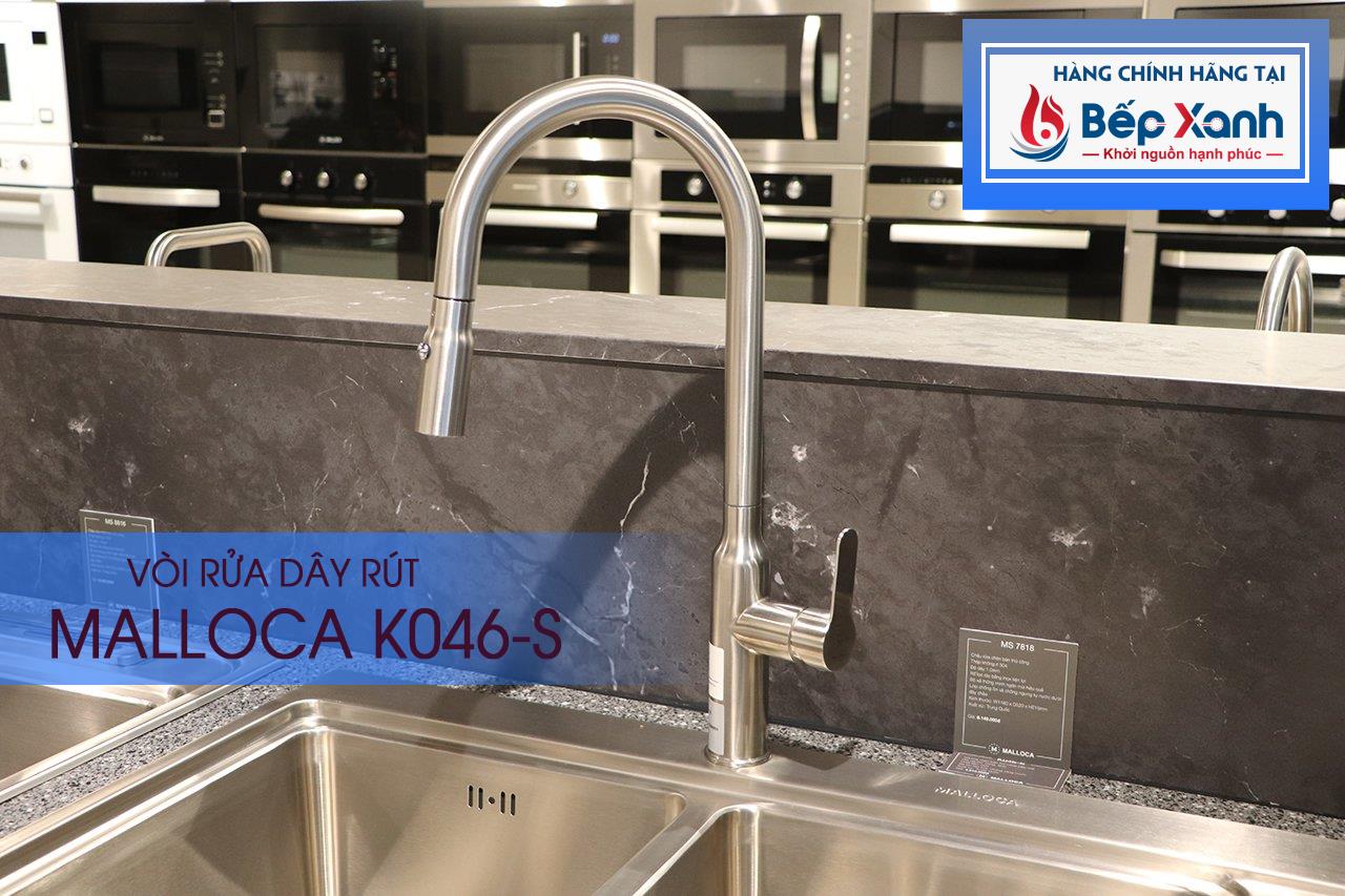 Vòi rửa chén nóng lạnh Malloca K046-S / Inox 304, có dây rút – ảnh 8