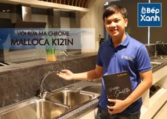 Vòi rửa chén nóng lạnh Malloca K121N / Đồng thau mạ chrome ảnh 9
