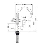 Vòi rửa chén đá Granite Hafele HT21-CH1F220C 577.56.500