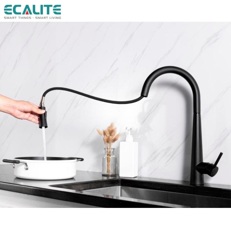 Vòi rửa chén nóng lạnh dây rút Pull-down Ecalite EF-K149B – ảnh 4