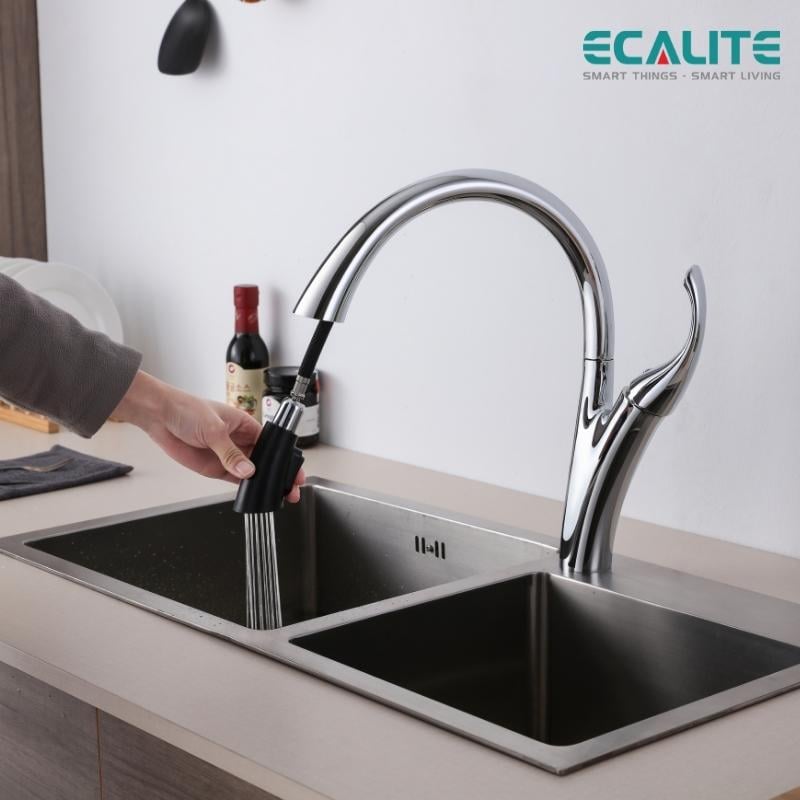 Vòi rửa chén nóng lạnh Pan-tree Ecalite EF-K624C – ảnh 4
