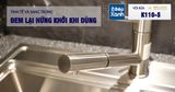 Vòi rửa chén nóng lạnh Malloca K110-S / Inox 304, có dây rút
