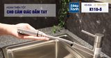 Vòi rửa chén nóng lạnh Malloca K110-S / Inox 304, có dây rút