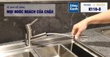 Vòi rửa chén nóng lạnh Malloca K110-S / Inox 304, có dây rút