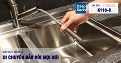 Vòi rửa chén nóng lạnh Malloca K110-S / Inox 304, có dây rút ảnh 10