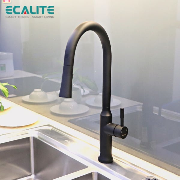 Vòi rửa chén nóng lạnh dây rút Pull-down Ecalite EF-K134B – ảnh 7