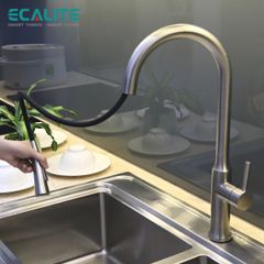 Vòi rửa chén nóng lạnh dây rút Pull-down Ecalite EF-K134S ảnh 7