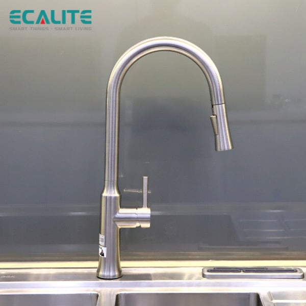 Vòi rửa chén nóng lạnh dây rút Pull-down Ecalite EF-K134S – ảnh 6