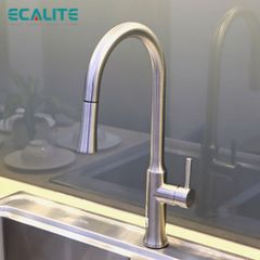 Vòi rửa chén nóng lạnh dây rút Pull-down Ecalite EF-K134S ảnh 4