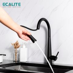 Vòi rửa chén nóng lạnh dây rút Pull-down Ecalite EF-K149B ảnh 3