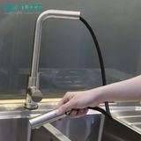 Vòi rửa chén nóng lạnh dây rút Pull-down Ecalite EF-K185S
