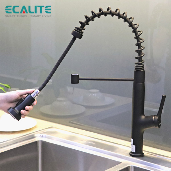 Vòi rửa chén nóng lạnh Pull-out Ecalite EF-K541B – ảnh 7