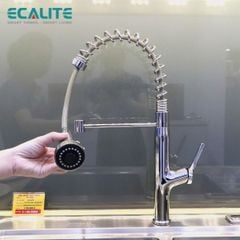 Vòi rửa chén nóng lạnh Pull-out Ecalite EF-K541C ảnh 8