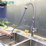 Vòi rửa chén nóng lạnh Pull-out Ecalite EF-K541C