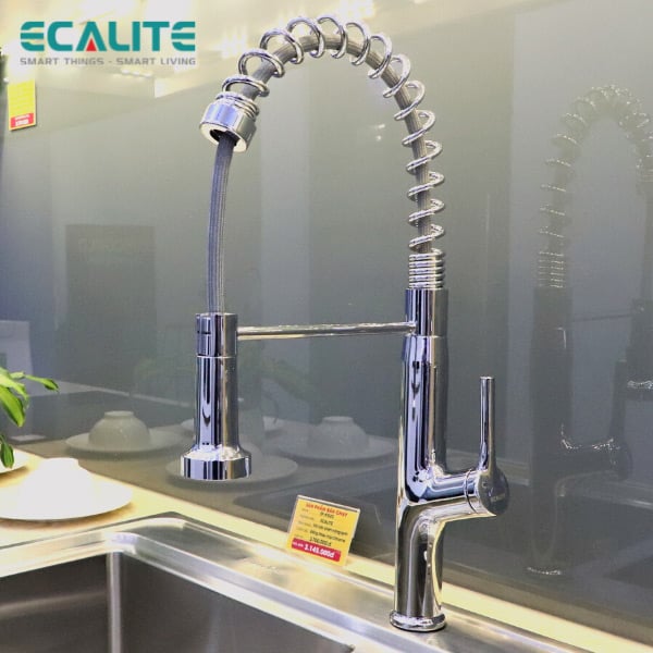 Vòi rửa chén nóng lạnh Pull-out Ecalite EF-K541C – ảnh 5