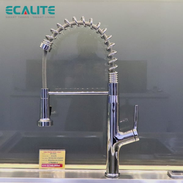 Vòi rửa chén nóng lạnh Pull-out Ecalite EF-K541C – ảnh 4
