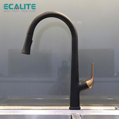 Vòi rửa chén nóng lạnh dây rút Pull-out Ecalite EF-K569BR ảnh 5