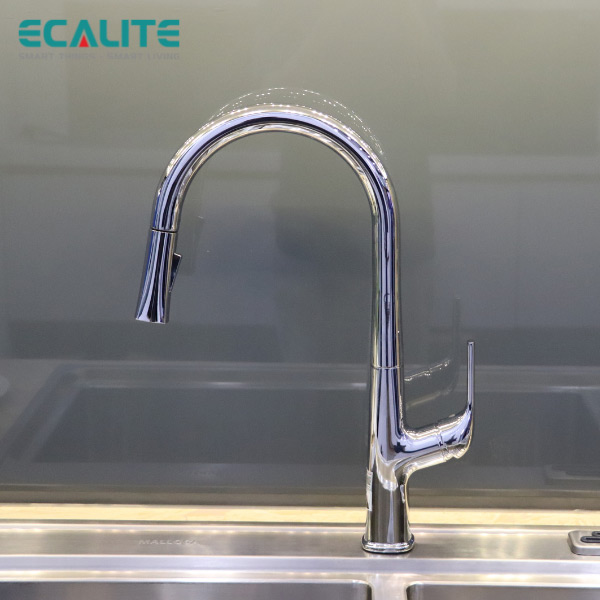 Vòi rửa chén nóng lạnh dây rút Pull-out Ecalite EF-K569C – ảnh 4