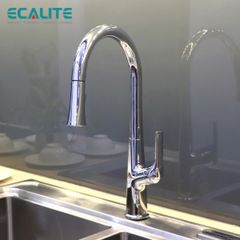 Vòi rửa chén nóng lạnh dây rút Pull-out Ecalite EF-K569C ảnh 3
