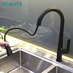 Vòi rửa chén nóng lạnh dây rút Pull-out Ecalite EF-K572B ảnh 8