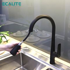 Vòi rửa chén nóng lạnh dây rút Pull-out Ecalite EF-K572B ảnh 9