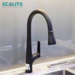Vòi rửa chén nóng lạnh dây rút Pull-out Ecalite EF-K572B ảnh 5