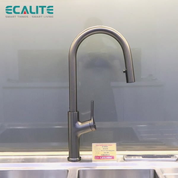 Vòi rửa chén nóng lạnh S-curve Ecalite EF-N288S – ảnh 4