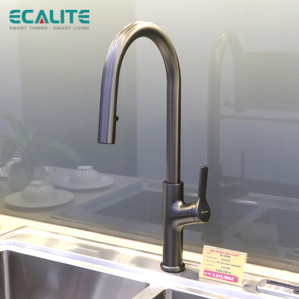 Vòi rửa chén nóng lạnh S-curve Ecalite EF-N288S – ảnh 3