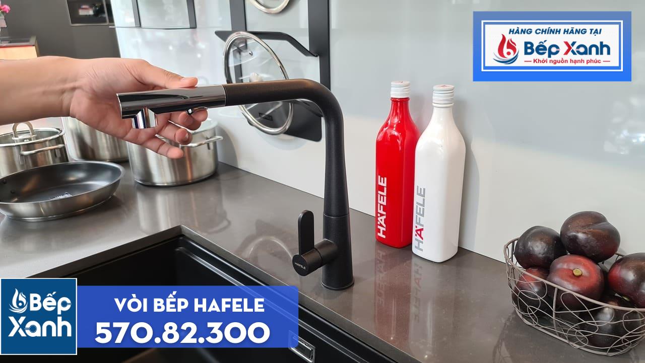 Vòi rửa chén Hafele HT20-GH1P259 / Màu đen / Đồng mạ màu đá, Mã số 570.82.300 – ảnh 7