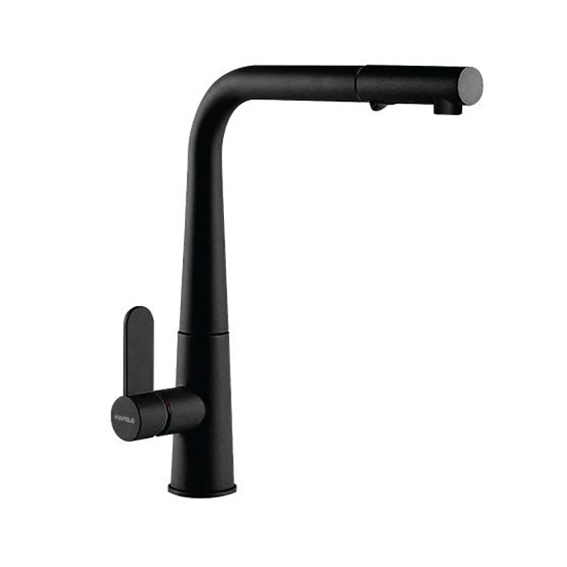 Vòi rửa chén Hafele HT20-GH1P259 / Màu đen / Đồng mạ màu đá, Mã số 570.82.300 - Tổng quan về vòi rửa chén HT20-GH1P259 màu đen đồng mạ màu đá Hafele 570.82.300