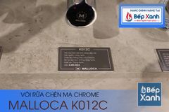 Vòi rửa chén nóng lạnh Malloca K012C / Đồng thau mạ chrome, có dây rút ảnh 8