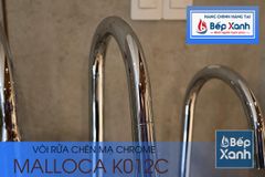 Vòi rửa chén nóng lạnh Malloca K012C / Đồng thau mạ chrome, có dây rút ảnh 10