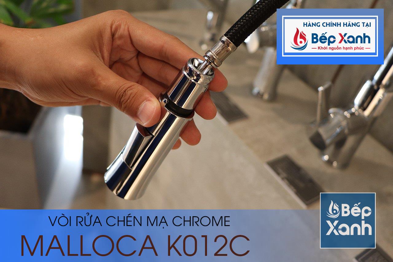 Vòi rửa chén nóng lạnh Malloca K012C / Đồng thau mạ chrome, có dây rút - Lưới lọc tạo bọt và lớp chrome dễ vệ sinh Vòi rửa chén nóng lạnh Malloca K012C / Đồng thau mạ chrome, có dây rút - Lưới lọc tạo bọt và lớp chrome dễ vệ sinh