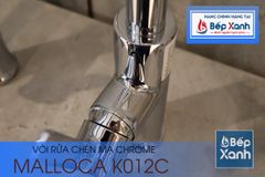 Vòi rửa chén nóng lạnh Malloca K012C / Đồng thau mạ chrome, có dây rút ảnh 5