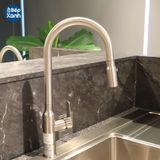 Vòi Rửa Chén Malloca K046-SS / Vòi nóng lạnh, Inox