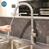 Vòi Rửa Chén Malloca K046-SS / Vòi nóng lạnh, Inox