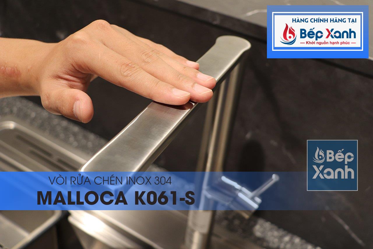 Vòi rửa chén nóng lạnh Malloca K061-S / Inox 304 - Độ bền inox 304 và chế độ chống bắn Vòi rửa chén nóng lạnh Malloca K061-S / Inox 304 - Độ bền inox 304 và chế độ chống bắn