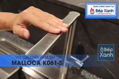 Vòi rửa chén nóng lạnh Malloca K061-S / Inox 304 ảnh 4
