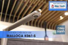 Vòi rửa chén nóng lạnh Malloca K061-S / Inox 304 ảnh 10