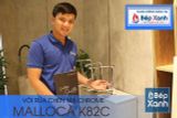 Vòi rửa chén nóng lạnh Malloca K82C / Đồng thau mạ chrome